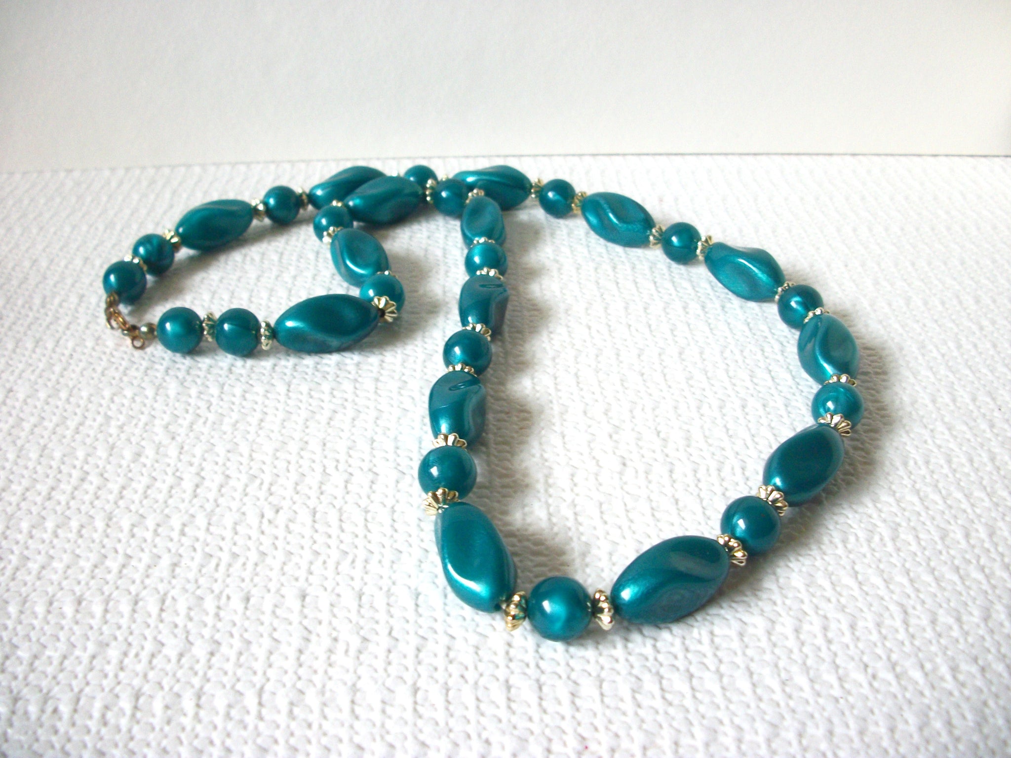 Vintage Teal Green Necklace 80520