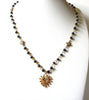Vintage Black Gold Necklace 80520