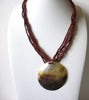 Vintage Paua Abalone Necklace 80520