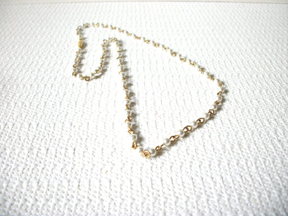 Dainty Vintage Glass Pearl Necklace 80620