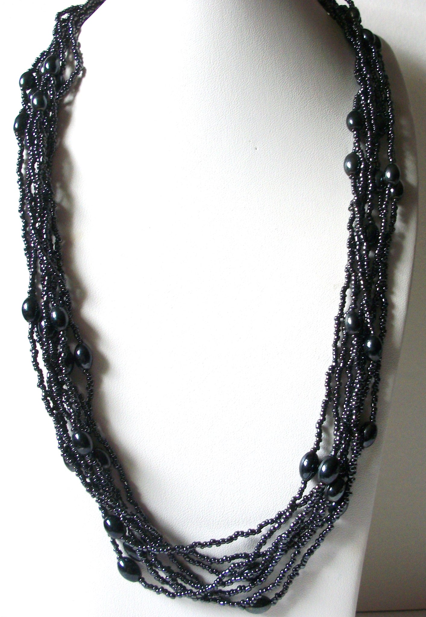 Bohemian Glass Hematite Necklace 80620