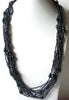 Bohemian Glass Hematite Necklace 80620
