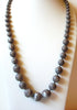 Vintage Taupe Marbleized Necklace 80720