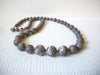 Vintage Taupe Marbleized Necklace 80720