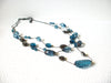 Retro Blue Acrylic Necklace 80720