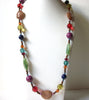 Retro Colorful Lucite Acrylic Necklace 80820