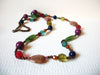 Retro Colorful Lucite Acrylic Necklace 80820