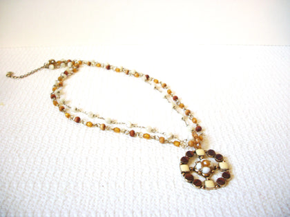 Romantic Vintage Glass Rhinestone Necklace 81320
