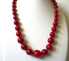 Vintage ICING Red Necklace 81320