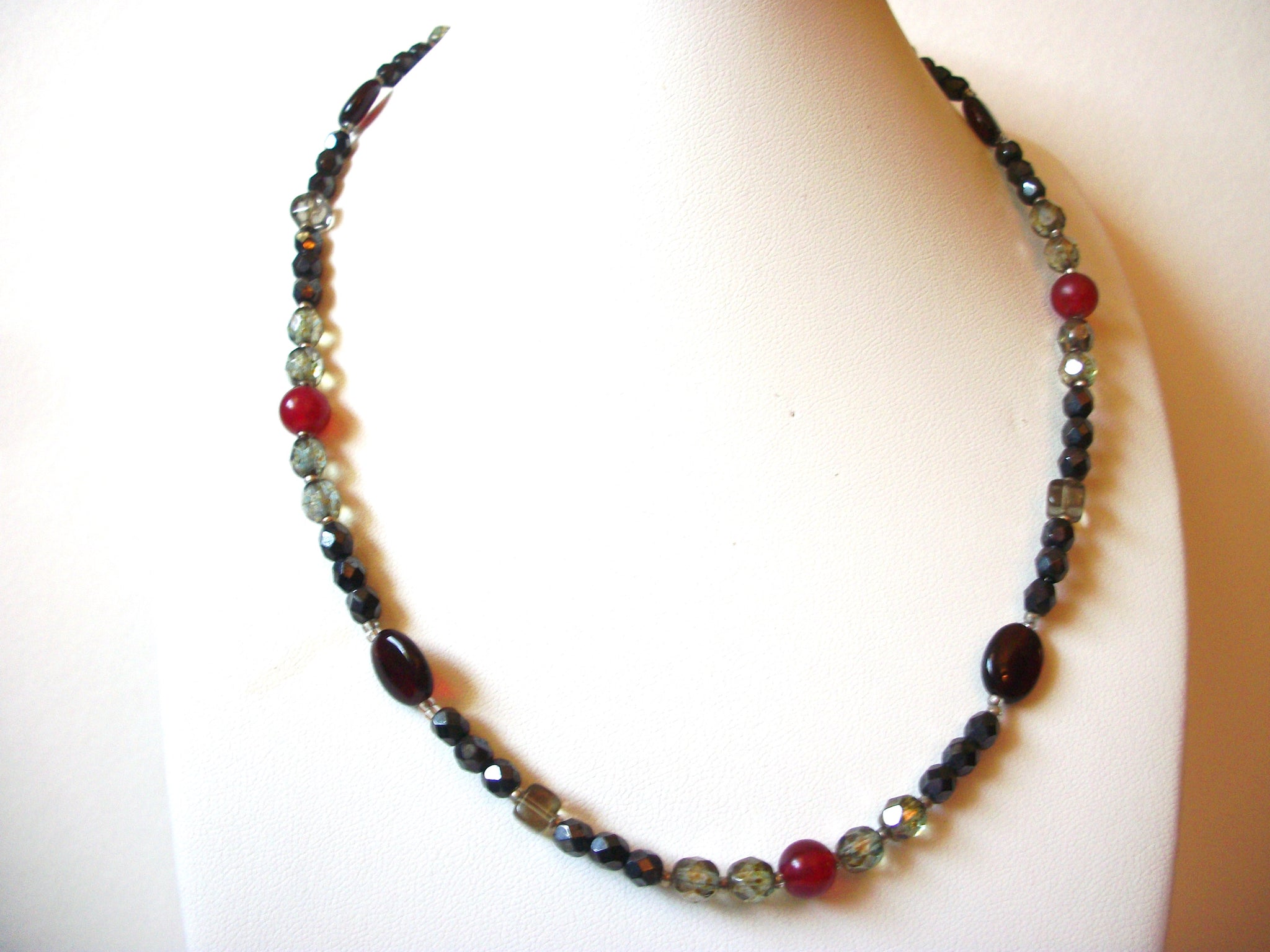 Vintage Glass Beads Necklace 81720