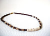 Vintage Wood Puka Shell Necklace 81720