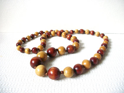 Vintage Natural Wooden Necklace 81620