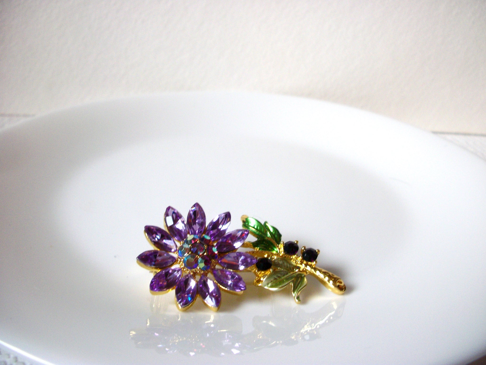 Austrian Rhinestones Flower Brooch 81720