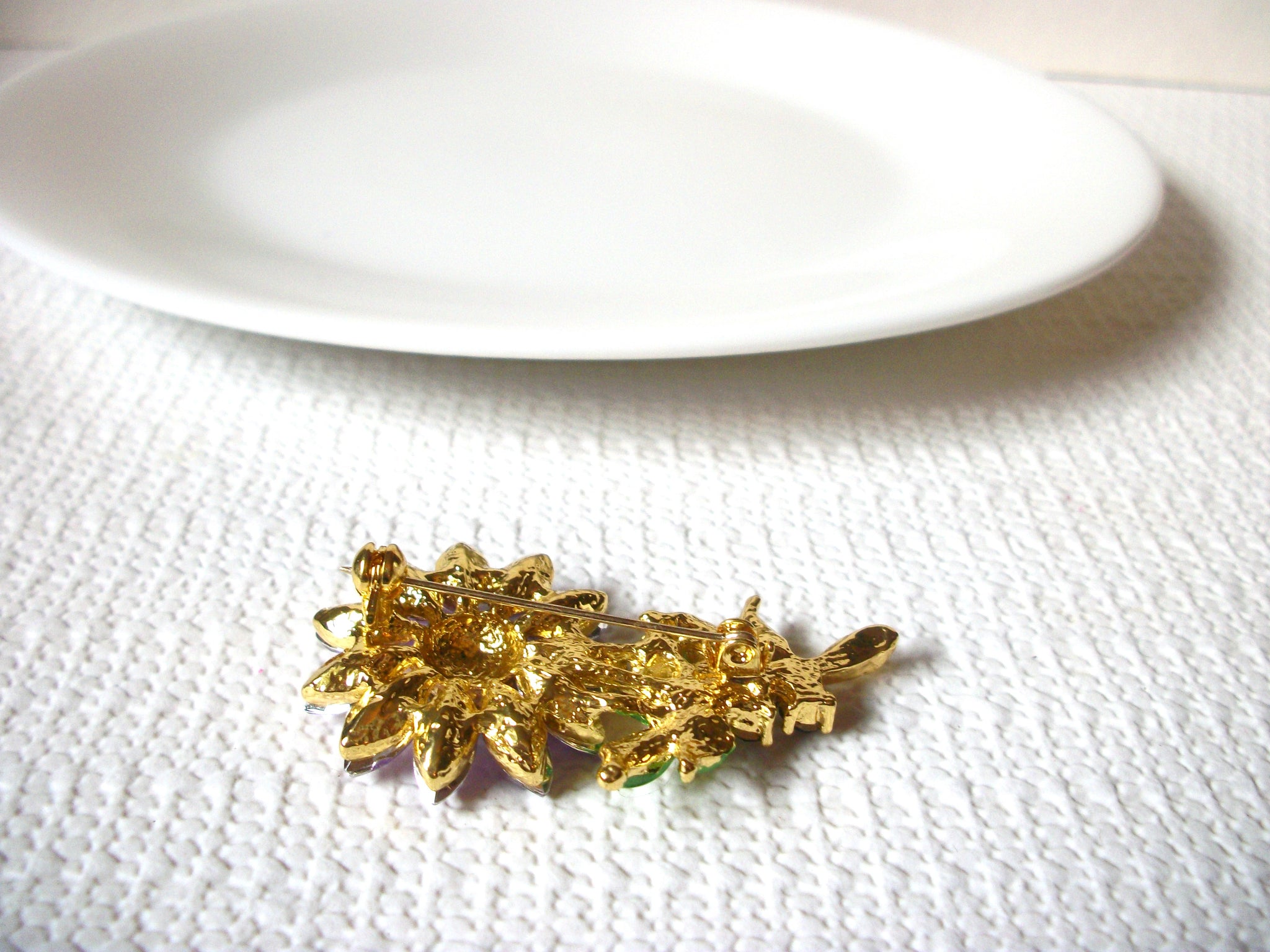 Austrian Rhinestones Flower Brooch 81720