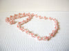Vintage Pink Glass Pearl Necklace 81520