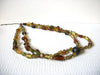 Vintage Tumbled Glass Necklace 81620