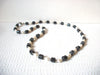 Vintage Glass Pearl Hematite Necklace 81820