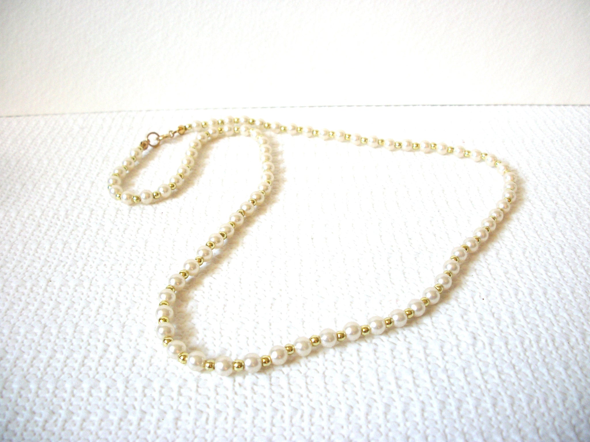Vintage Faux Pearl Necklace 81820