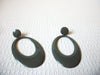 Retro 1970s Gray Large Earrings 81720