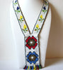 Vintage Hand Made Glass Folk Native Necklace 81720