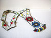 Vintage Hand Made Glass Folk Native Necklace 81720