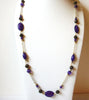 Retro Silver Purple Necklace 81920