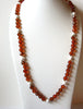 Vintage Long Amber White Necklace 82220