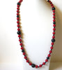 MONET Red Black Necklace 82320