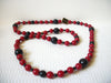 MONET Red Black Necklace 82320