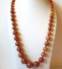Vintage Amber Lucite Necklace 82520