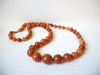 Vintage Amber Lucite Necklace 82520