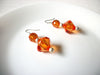 Retro Orange Dangle Earrings 82520