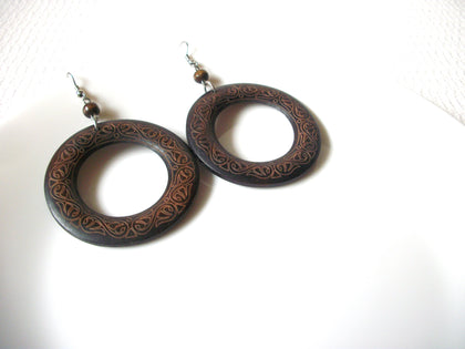 Vintage Large African Earrings 82520