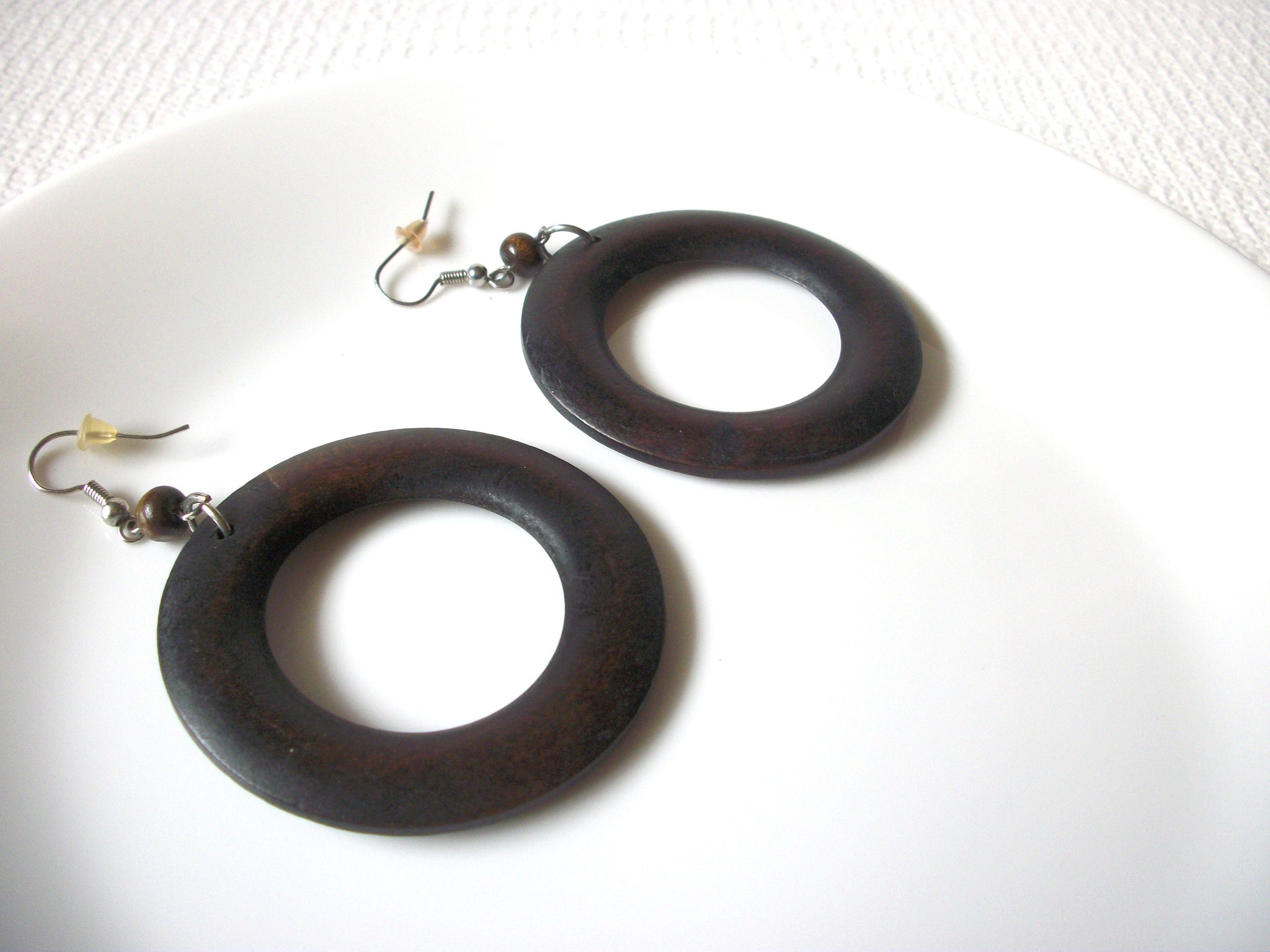 Vintage Large African Earrings 82520