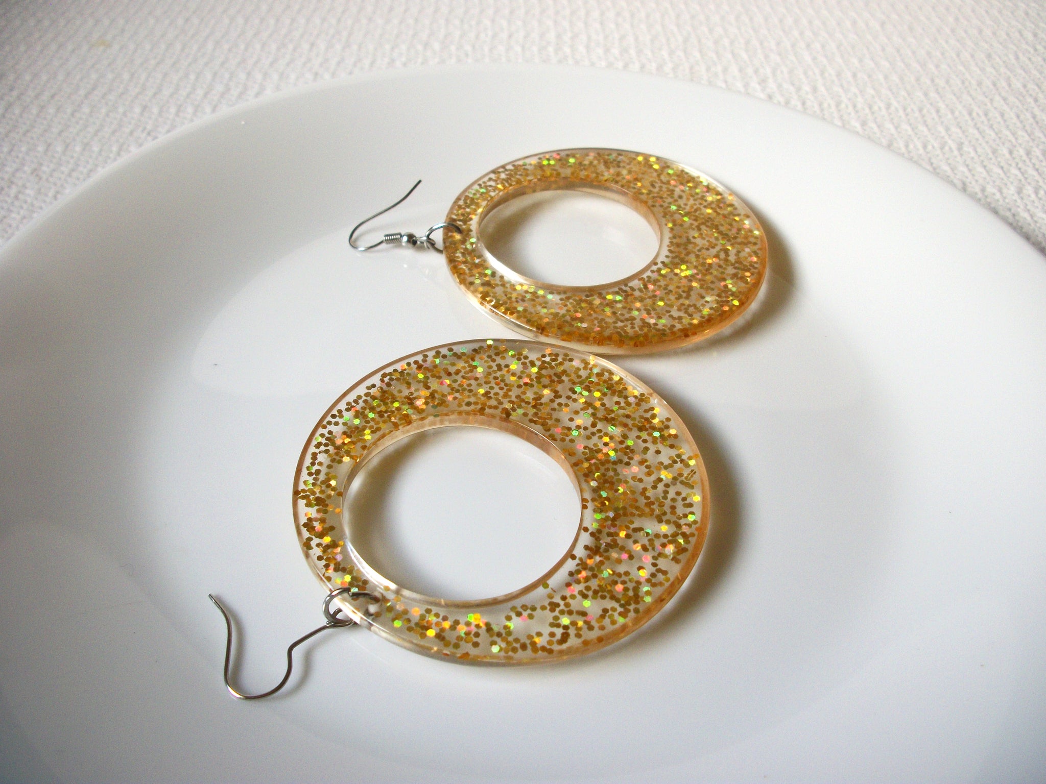 Large Retro Gold Earrings 82620