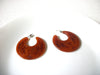 Retro Lucite Half Moon Earrings 82620