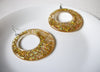 Large Retro Gold Earrings 82620