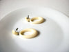 Retro Cream Hoop Earrings 82620