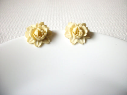 Vintage Celluloid Rose Earrings 82620