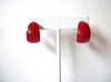 Retro Red Hoop Earrings 82620