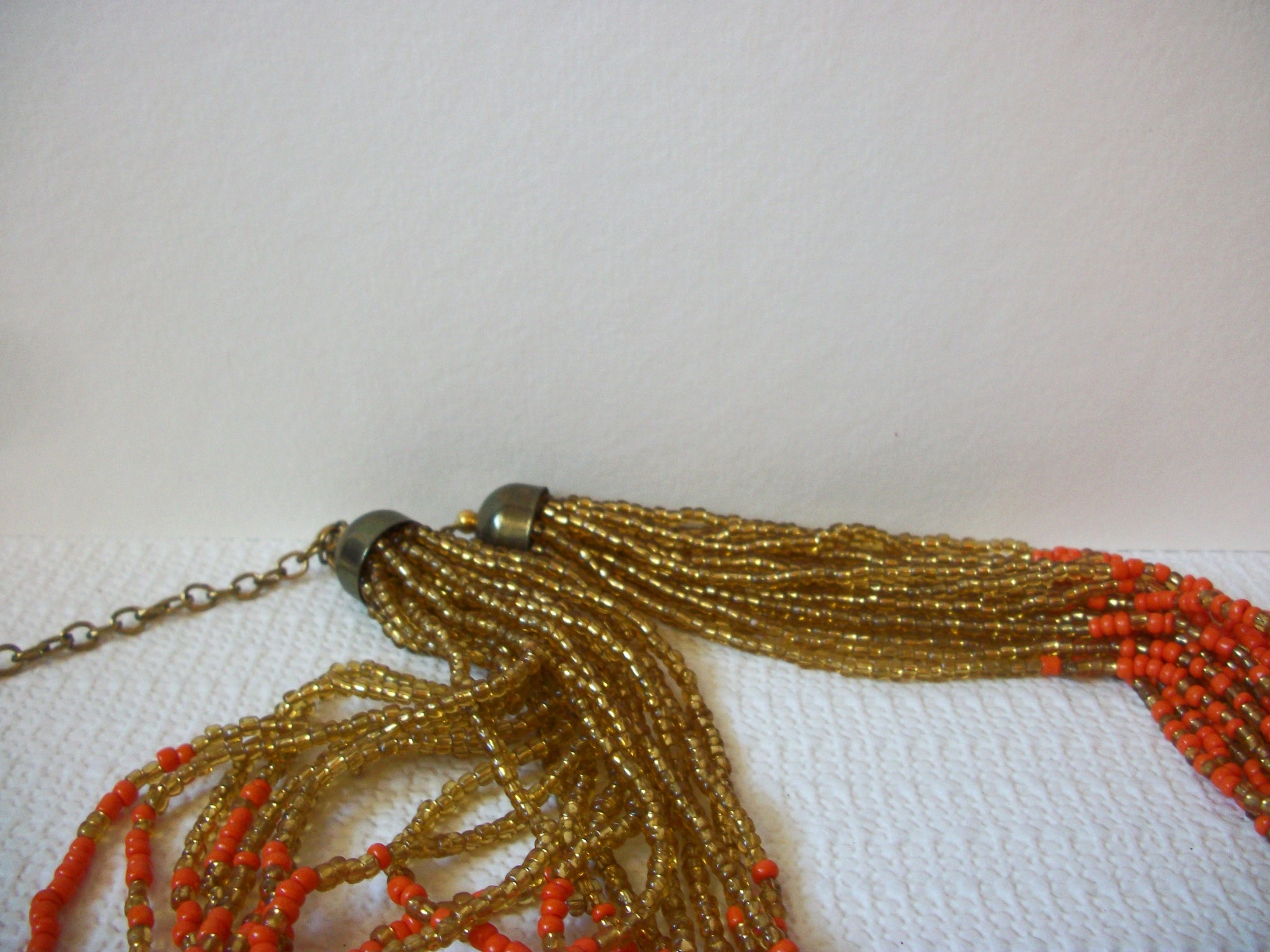 Vintage Southwester Glass Beads Necklace 82820