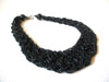 Vintage Hand Woven Glass Collar Necklace 83020