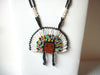 Vintage Native American Glass Necklace 90320