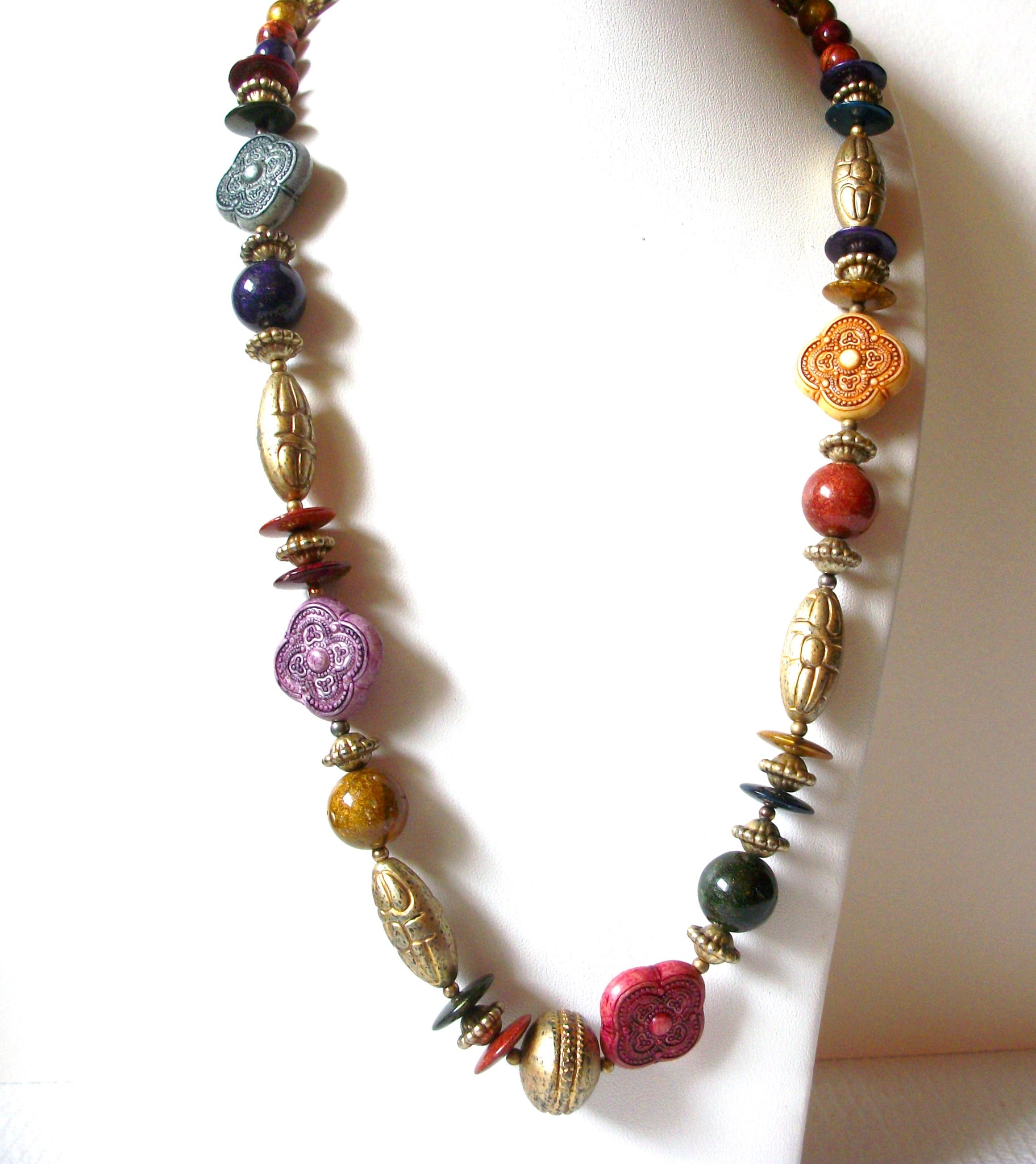 Bohemian Earthy Long Necklace 90320