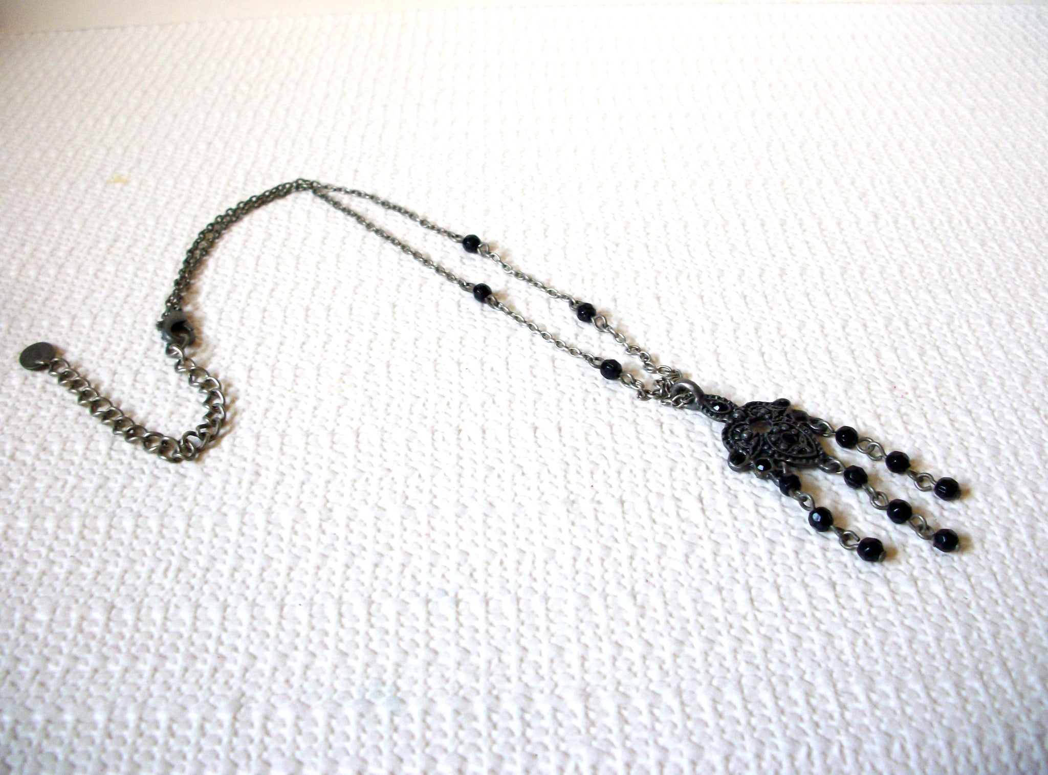 CLAIRE`s Silver Black Necklace 90620