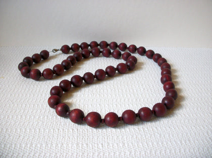 Vintage Organic Wooden Beads Necklace 90620