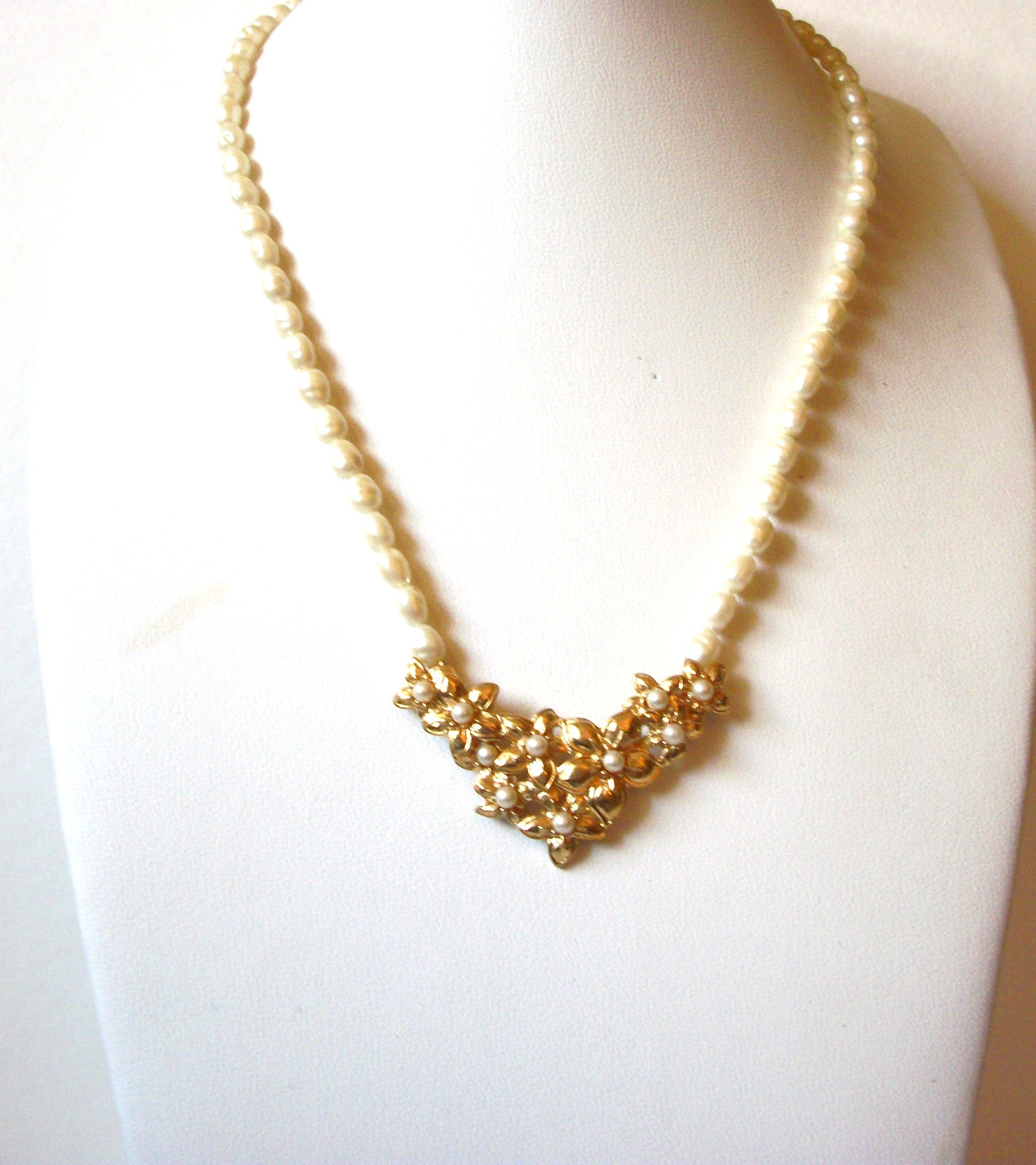 Vintage Faux Pearl Necklace 90720