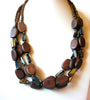 Bohemian Wood Shell Necklace 90820
