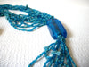 Vintage Long Glass Beads Tassel Necklace 90820