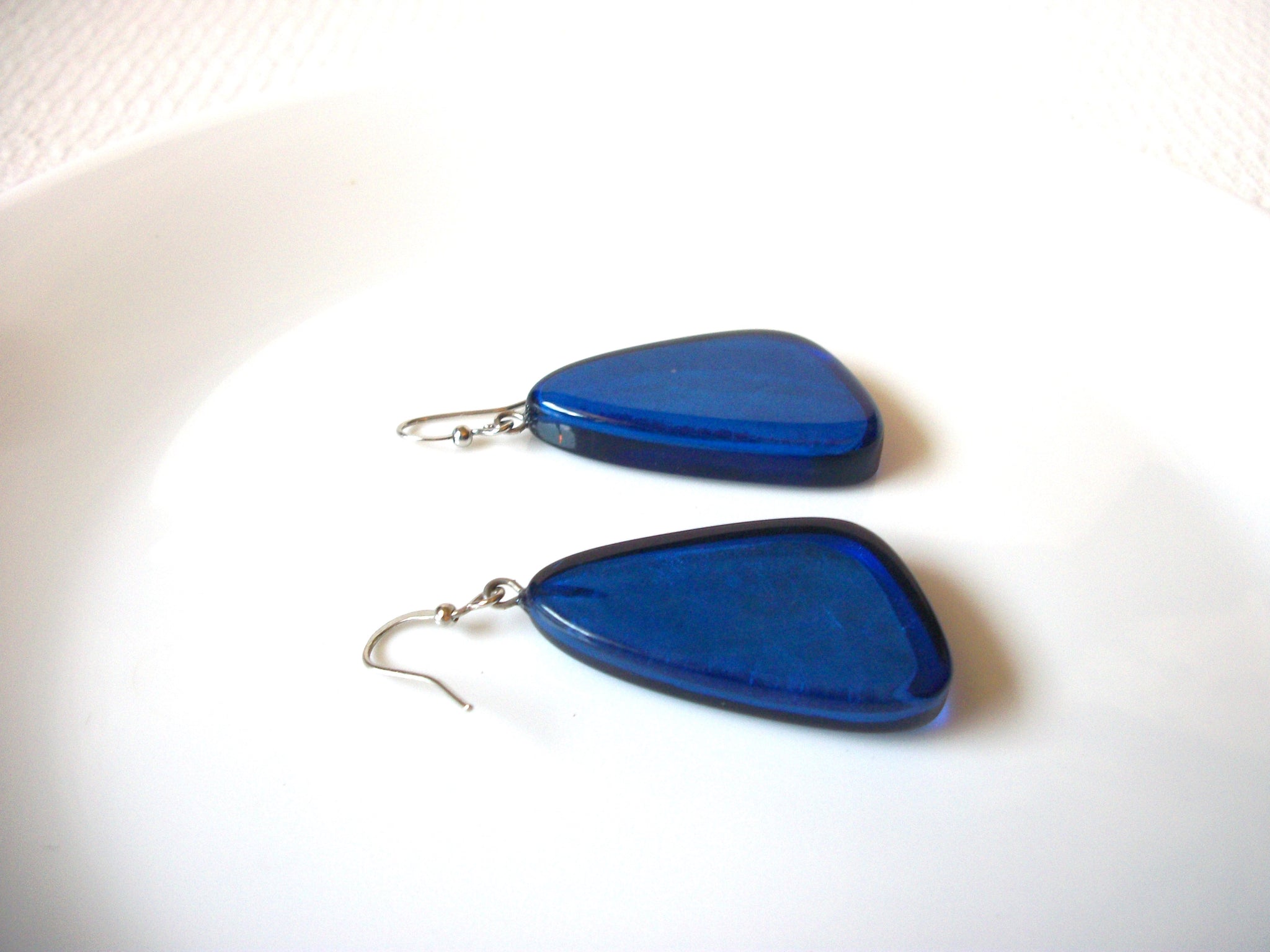 Blue Lucite Earrings 91120